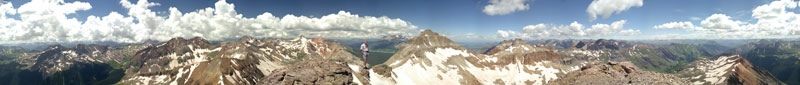 Fuller Peak Panorama with Jeff